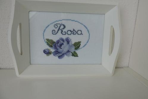 Nieuw dienblaadje 20 X 15 cm, wit, Huis en Inrichting, Woonaccessoires | Dienbladen, Nieuw, Hout, Rechthoekig, Ophalen of Verzenden