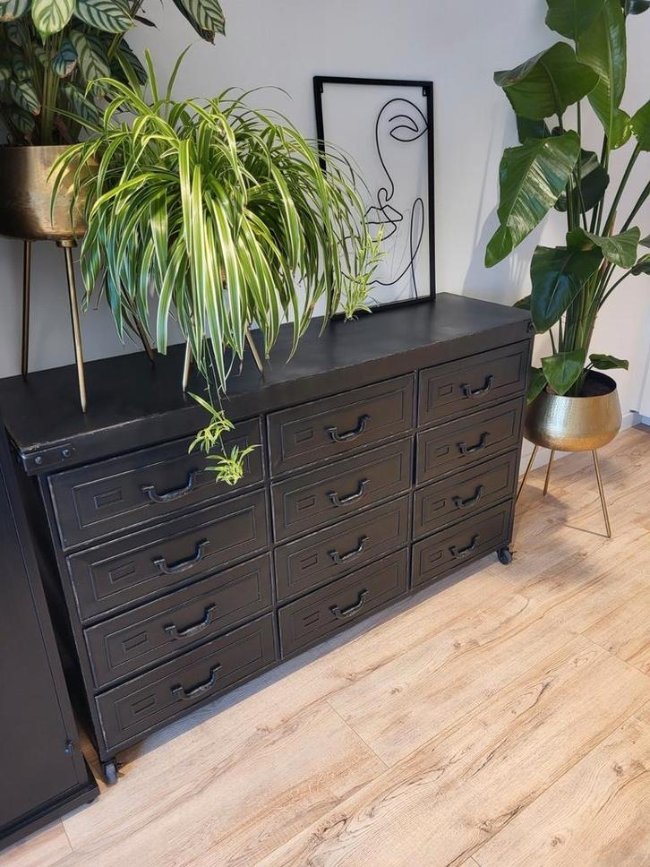 Als nieuw! Rootsmann 12 ladenkast - Deense kweker, Huis en Inrichting, Kasten | Dressoirs, Zo goed als nieuw, 100 tot 150 cm, 25 tot 50 cm