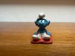 Smurf op kussen, Verzamelen, Smurfen, Ophalen of Verzenden, Gebruikt, Overige Smurfen, Poppetje, Figuurtje of Knuffel