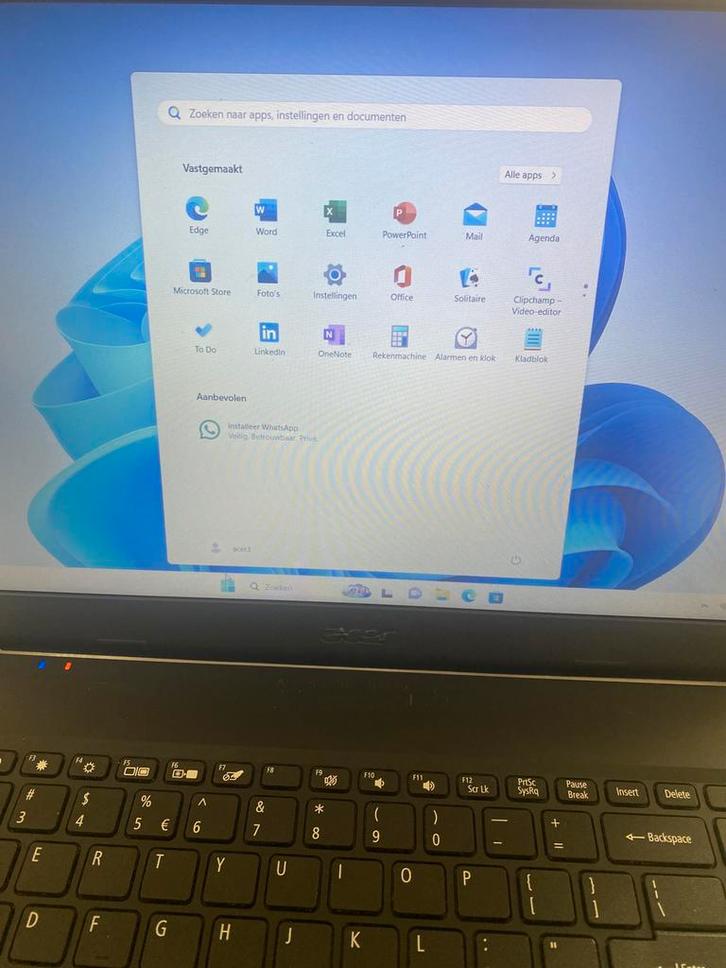 Laptop Acer Aspire 3 i3 10gen, Computers en Software, Windows Laptops, Zo goed als nieuw, 15 inch, SSD, 2 tot 3 Ghz, Qwerty, Ophalen