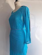 azur blauwe set in zijde gemaakt van walter van beirendonck, Maat 38/40 (M), Blauw, Ophalen of Verzenden, Zo goed als nieuw