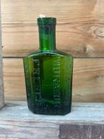 Oud groen glazen parfumflesje freres Mouraoure Grasse Paris, Ophalen