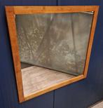 Grote spiegel in houten lijst 93 x 93 cm, Ophalen, Gebruikt, 75 tot 100 cm, Minder dan 100 cm