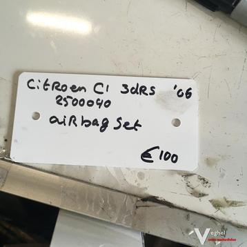 Citroen C1 2006 Wagennr 2500040 Airbag set beschikbaar voor biedingen