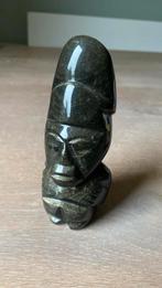 Obsidiaan Beeldje - Mexicaans, Antiek en Kunst, Kunst | Beelden en Houtsnijwerken, Ophalen of Verzenden