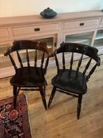 Ouderwetse kroeg stoelen, Huis en Inrichting, Ophalen, Gebruikt, Twee, Bruin