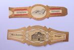 2 oude sigarenbandjes DONGEN, Mus. Sacrum en TEFADO., Ophalen of Verzenden, Zo goed als nieuw, Sigarenbandjes