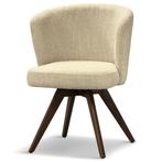 japandi draaibare eetkamerstoel beige stof, Huis en Inrichting, Stoelen, Ophalen, Overige kleuren, Nieuw, Stof