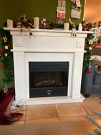 Elektrische haard met schouw, Ophalen, Gebruikt, Vrijstaande haard, Elektrische haard