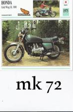 Mk72 motorkaart honda gold wing gl 1000, Ophalen of Verzenden, Zo goed als nieuw