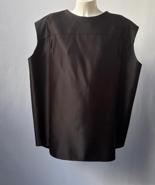 THE ROW Zwart knoop rug zijde top  Maat M, Kleding | Dames, Tops, Zo goed als nieuw, Maat 38/40 (M), Zwart, Korte mouw, Ophalen of Verzenden