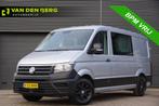 Volkswagen Crafter 35 2.0 TDI L3H2 DC 6P, 140PK AUT. LEDER,, Auto's, Bestelauto's, Stof, Gebruikt, Euro 6, Volkswagen