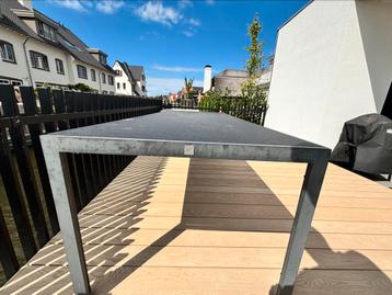 Tuintafel -alu/glas antraciet 75x215x90 beschikbaar voor biedingen