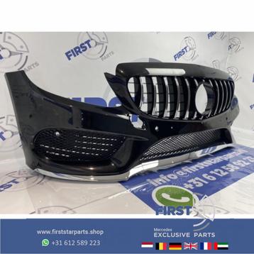 W205 AMG VOORBUMPER COMPLEET + GT GRIL ZWART C KLASSE 2014-2 beschikbaar voor biedingen
