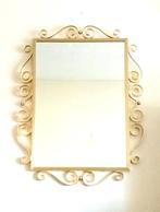 50s gouden spiegel * Hollywood Regency * Vintage (78 x 63,5), Huis en Inrichting, Woonaccessoires | Spiegels, Ophalen of Verzenden