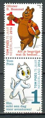 Ned. NVPH 3426-3427 Tom Poes en Ollie B. Bommel 75 jaar 2016, Postzegels en Munten, Postzegels | Nederland, Ophalen of Verzenden
