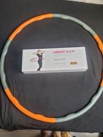Weight Hoop Soft Fitness Hoelahoep Oranje/Grijs, Ophalen of Verzenden, Met gewicht, Zo goed als nieuw, Fitness hoelahoep