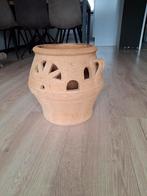 Terracotta pot aardewerk grieks 35cm h x35cm br, Tuin en Terras, Ophalen, Gebruikt, Rond, Tuin