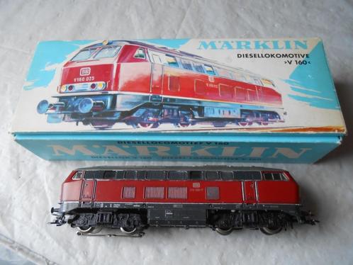 Märklin 3075 diesellocomotief V160 de Br 216 van de DB, Hobby en Vrije tijd, Modeltreinen | H0, Gebruikt, Locomotief, Wisselstroom