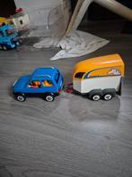 Playmobil auto met paardentrailer., Kinderen en Baby's, Speelgoed | Speelgoedvoertuigen, Ophalen of Verzenden, Gebruikt