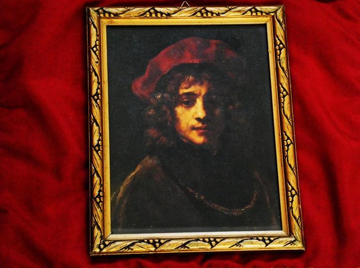 Titus zoon van Rembrandt en Saskia Uylenburgh oude prent, Antiek en Kunst, Curiosa en Brocante, Ophalen of Verzenden