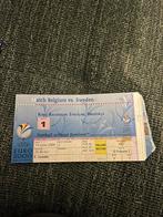 Belgie - Zweden voetbal ticket EK 2000, Ophalen of Verzenden