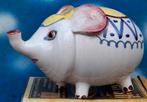 Olifant.  Keramische spaarpot. Majolica Italy.  Ca '60., Antiek en Kunst, Antiek | Keramiek en Aardewerk, Ophalen