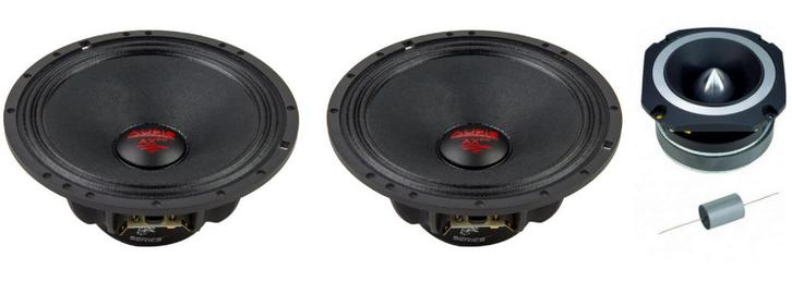 Audio System H200 PA4 Dual 8 inch component set 200mm, Auto diversen, Autospeakers, Nieuw, Ophalen of Verzenden