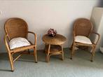 Leuke rotan set, Ophalen, Zo goed als nieuw, Bruin, Twee