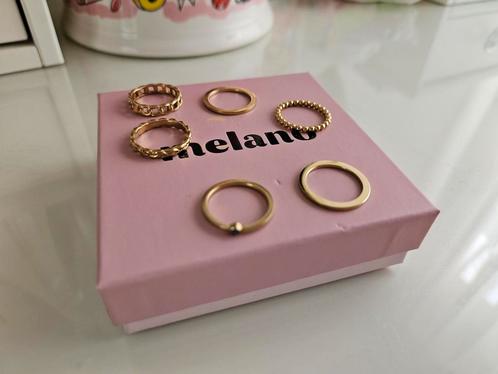 Melano ringen 6x NIEUW, Sieraden, Tassen en Uiterlijk, Ringen, Nieuw, Dame, Zilver, IJzer of Staal, Ophalen of Verzenden