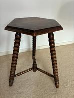 Vintage houten bijzettafeltje, Huis en Inrichting, Minder dan 55 cm, Gebruikt, Vintage, Overige vormen