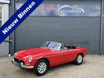 MG B 1.8 Roadster 1971 APK VRIJ Uniek ! (bj 1971), Auto's, Oldtimers, Achterwielaandrijving, Zwart, Cabriolet, 4 stoelen