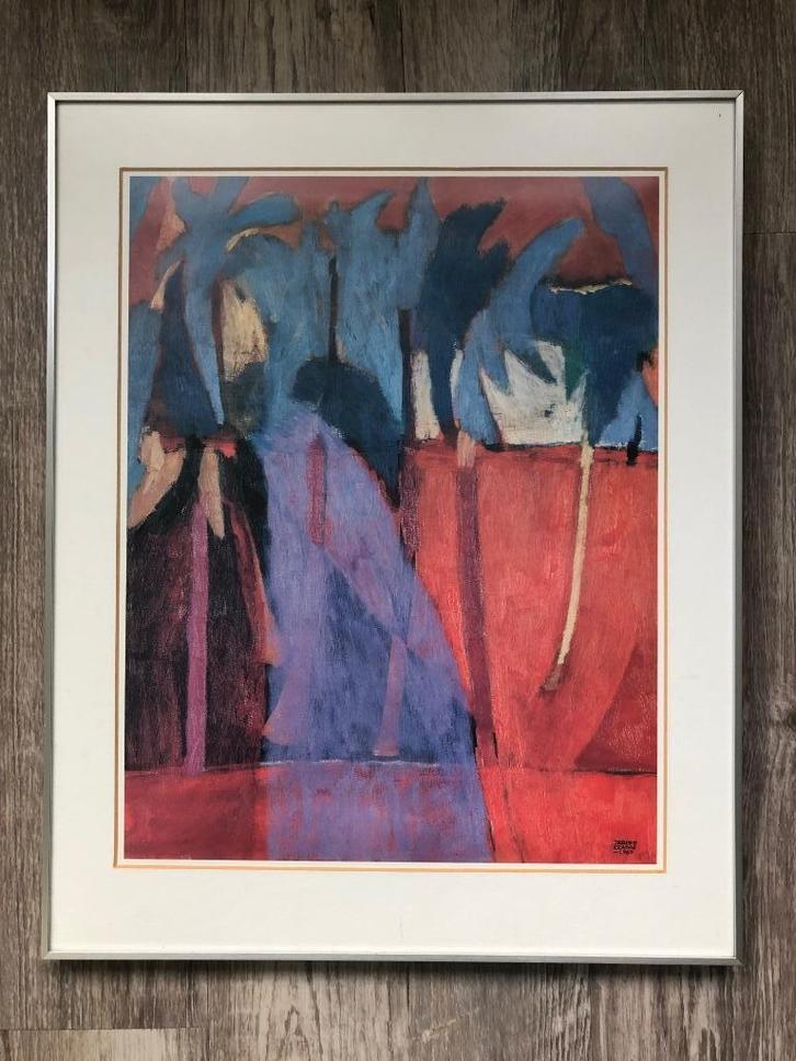 Kunst Jeroen Krabbé De weg naar mount Hope Vanuatu, Antiek en Kunst, Kunst | Schilderijen | Abstract, Ophalen of Verzenden