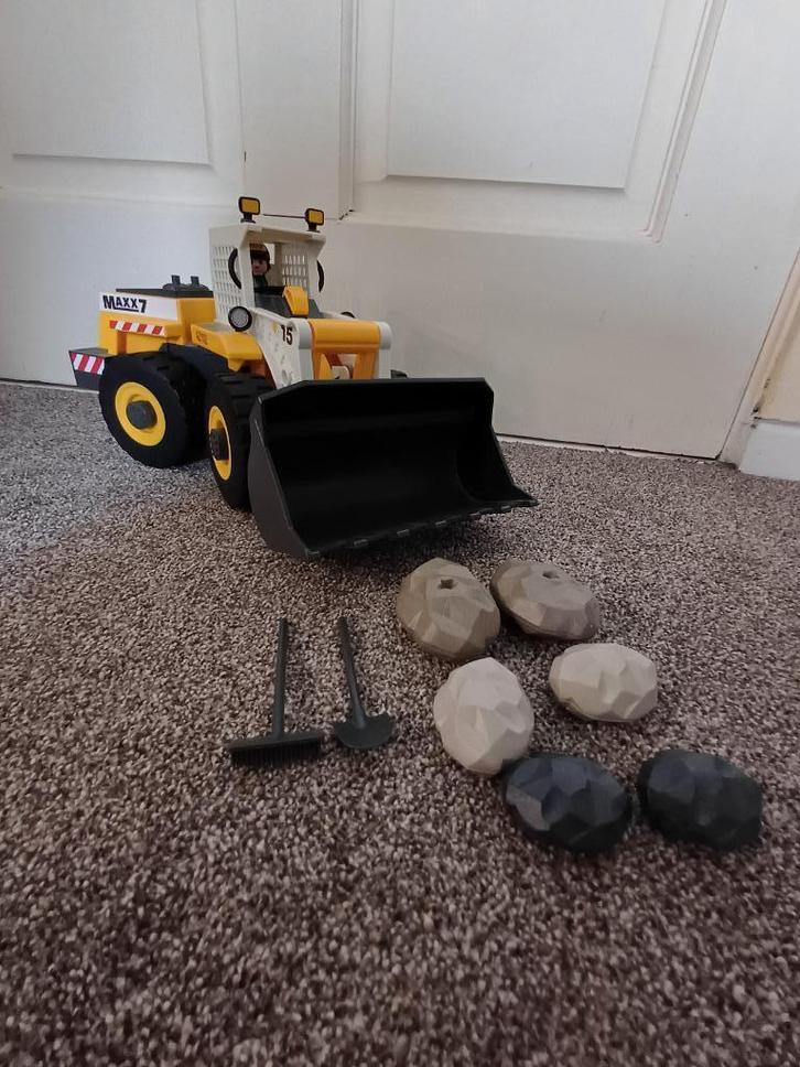 Playmobil mega bulldozer 4038, Kinderen en Baby's, Speelgoed | Playmobil, Zo goed als nieuw, Complete set, Ophalen