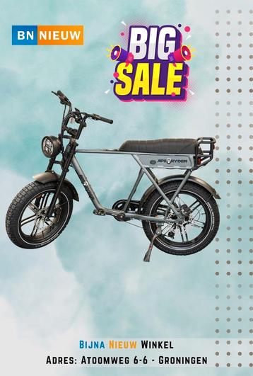 Fatbike - Elektrische  fiets Ape Ryder A10 pro Grey - NIEUW beschikbaar voor biedingen
