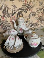 Batavia Koffieservies Rozenmotief 6-delig, Antiek en Kunst, Ophalen of Verzenden