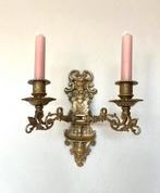 Vintage messing kandelaar, Ophalen of Verzenden, Koper of Brons