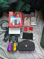 Nintendo Switch OLED - Zo goed als nieuw!, Met games, Met 2 controllers, Zo goed als nieuw, Switch OLED