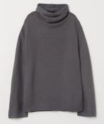 H&M wijde coltrui trui taupe grijs maat XS, Kleding | Dames, Truien en Vesten, H&M, Nieuw, Ophalen of Verzenden, Maat 34 (XS) of kleiner