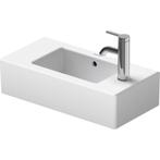 Duravit Vero fontein 50x25 cm met overloop kraangat rechts, Doe-het-zelf en Verbouw, Sanitair, Ophalen, Zo goed als nieuw, Steen