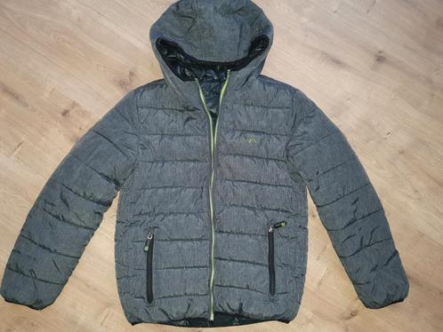 140/146 reversible jas jongen grijs zwart, Kinderen en Baby's, Kinderkleding | Maat 140, Jongen, Jas, Ophalen of Verzenden
