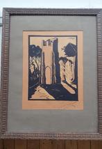 De Vuyst - 3 houtblok prints - gravures - Belgie ca1930-40, Antiek en Kunst, Kunst | Etsen en Gravures, Ophalen of Verzenden