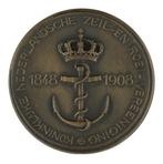 Begeer - Penning, 1908 : Kon. Ned. Zeil- en Roeivereeniging, Postzegels en Munten, Penningen en Medailles, Verzenden, Brons, Nederland