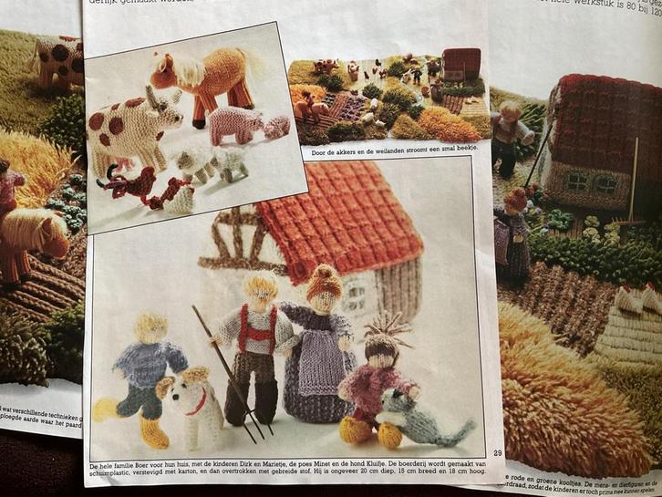Patroon boerderij met dieren, Hobby en Vrije tijd, Breien en Haken, Zo goed als nieuw, Breien, Patroon of Boek, Ophalen of Verzenden