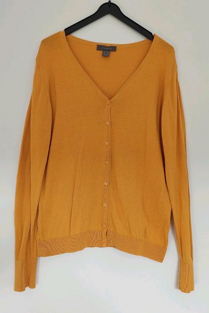 Oker geel vest maat M lange mouwen Primark knopen herfst, Kleding | Dames, Truien en Vesten, Zo goed als nieuw, Maat 38/40 (M)