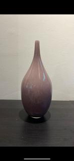 Glazen design vaas – paars / aubergine tint – elegant model, Overige kleuren, ., Ophalen of Verzenden, .