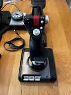 Logitech Saitek x52 Pro + Logitech rudder, Ophalen of Verzenden, Zo goed als nieuw, Logitech