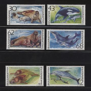 Bulgarij- 1991-serie = motief Walvissen & Dolfijnen  beschikbaar voor biedingen