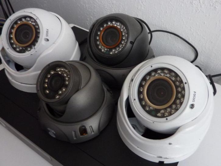 Videobewaking Compleet:, Audio, Tv en Foto, Videobewaking, Gebruikt, Buitencamera, Ophalen of Verzenden