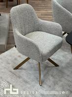 stoel tulip supreme swivel luxe design dorinda tavers stof, Ophalen of Verzenden, Nieuw, Metaal